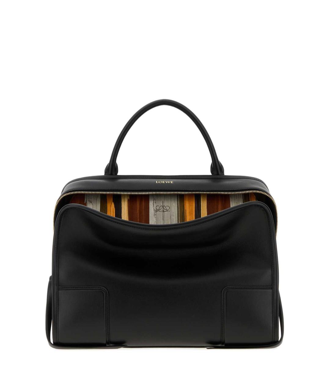 LOEWE Черная кожаная сумка тоут, фото 1
