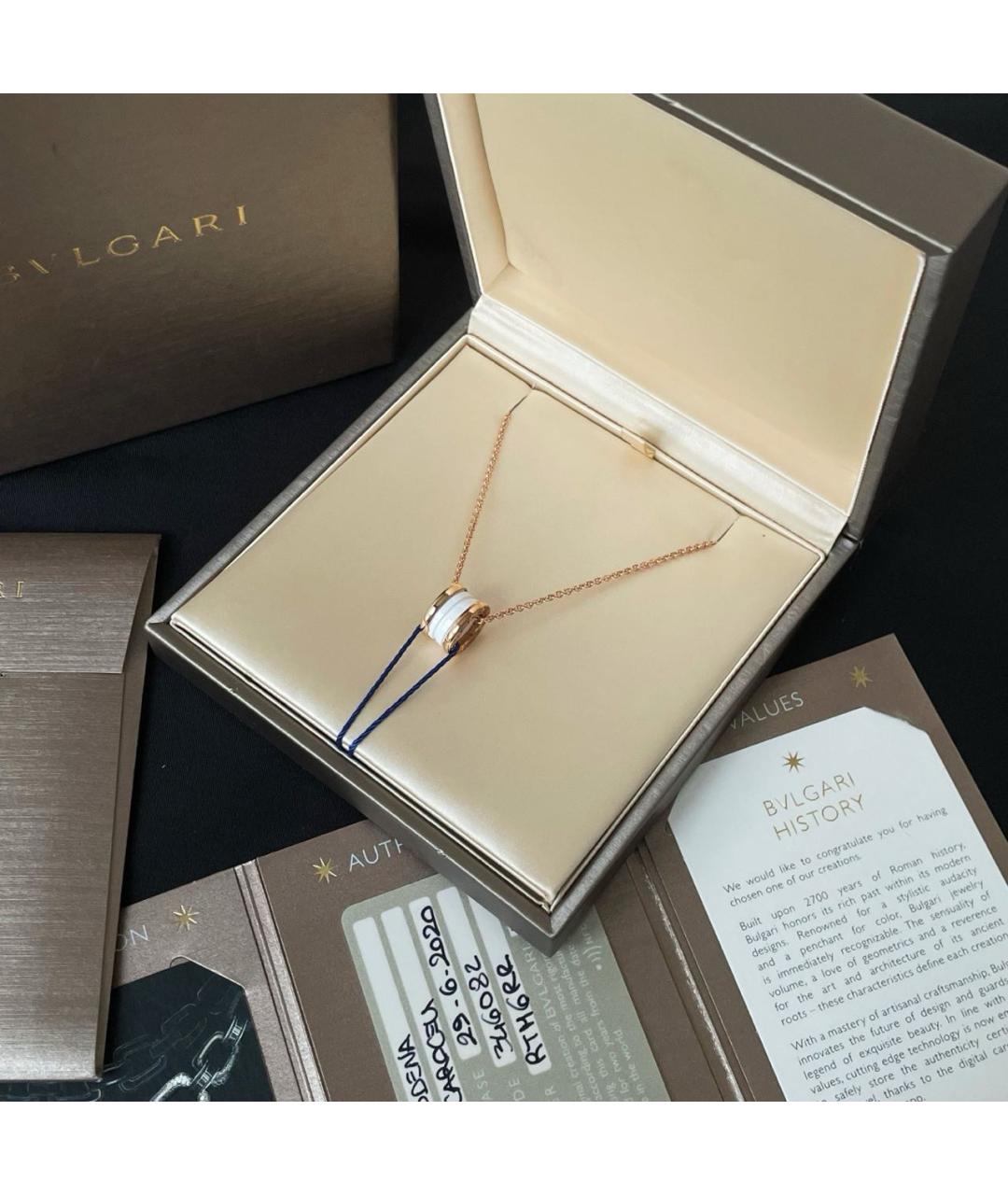 BVLGARI Золотое колье из розового золота, фото 6