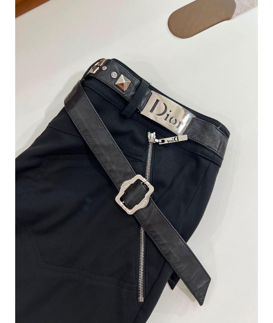 CHRISTIAN DIOR Черные прямые брюки, фото 3