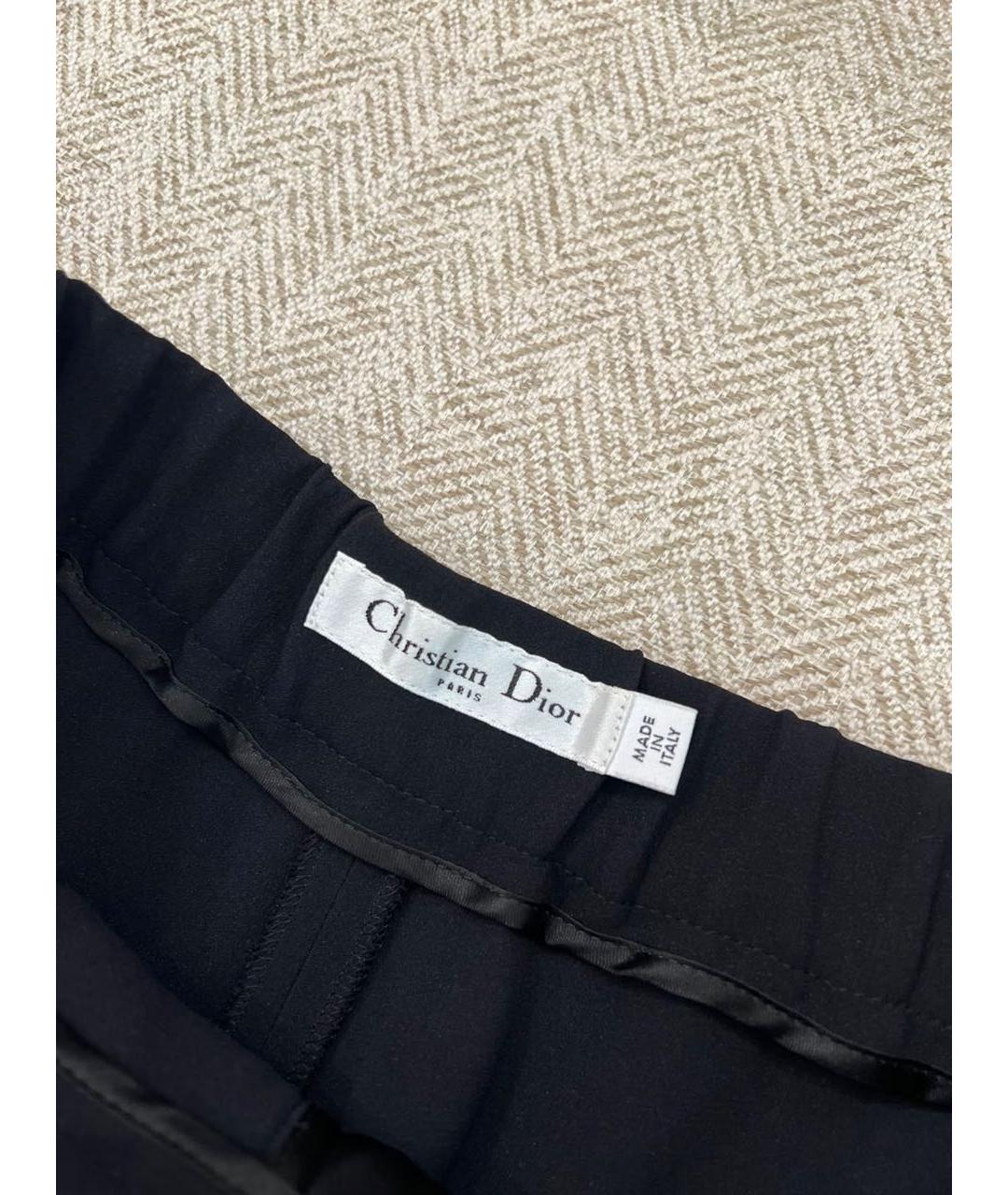 CHRISTIAN DIOR Черные прямые брюки, фото 6