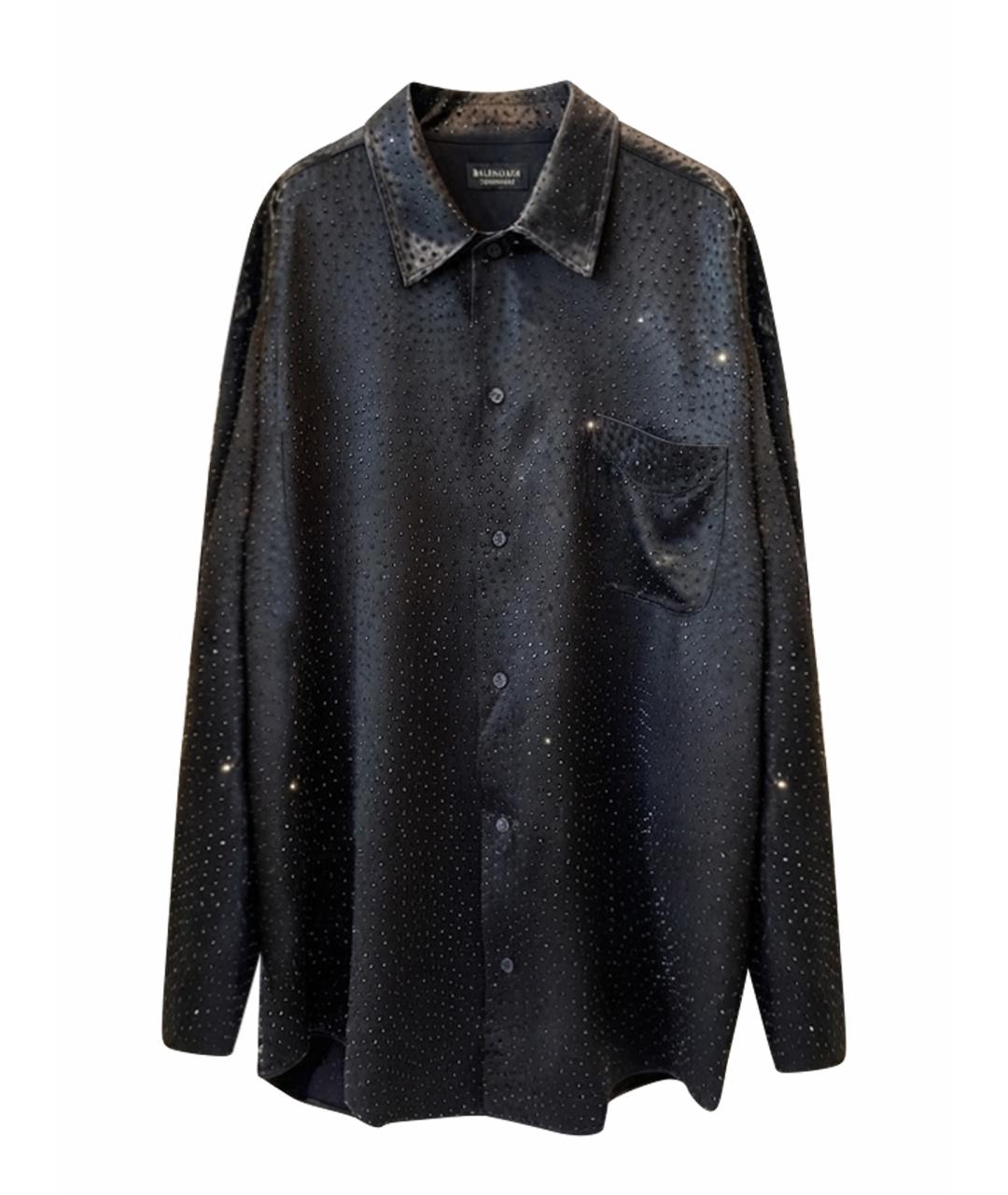 BALENCIAGA Черная рубашка, фото 1