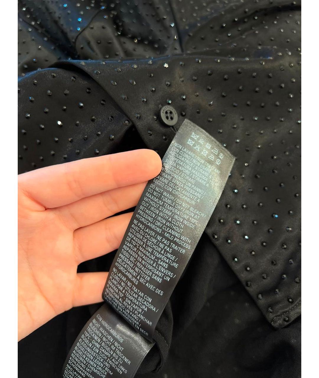 BALENCIAGA Черная рубашка, фото 7