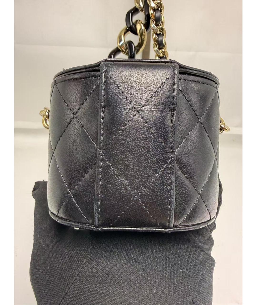 CHANEL Черная кожаная сумка через плечо, фото 3