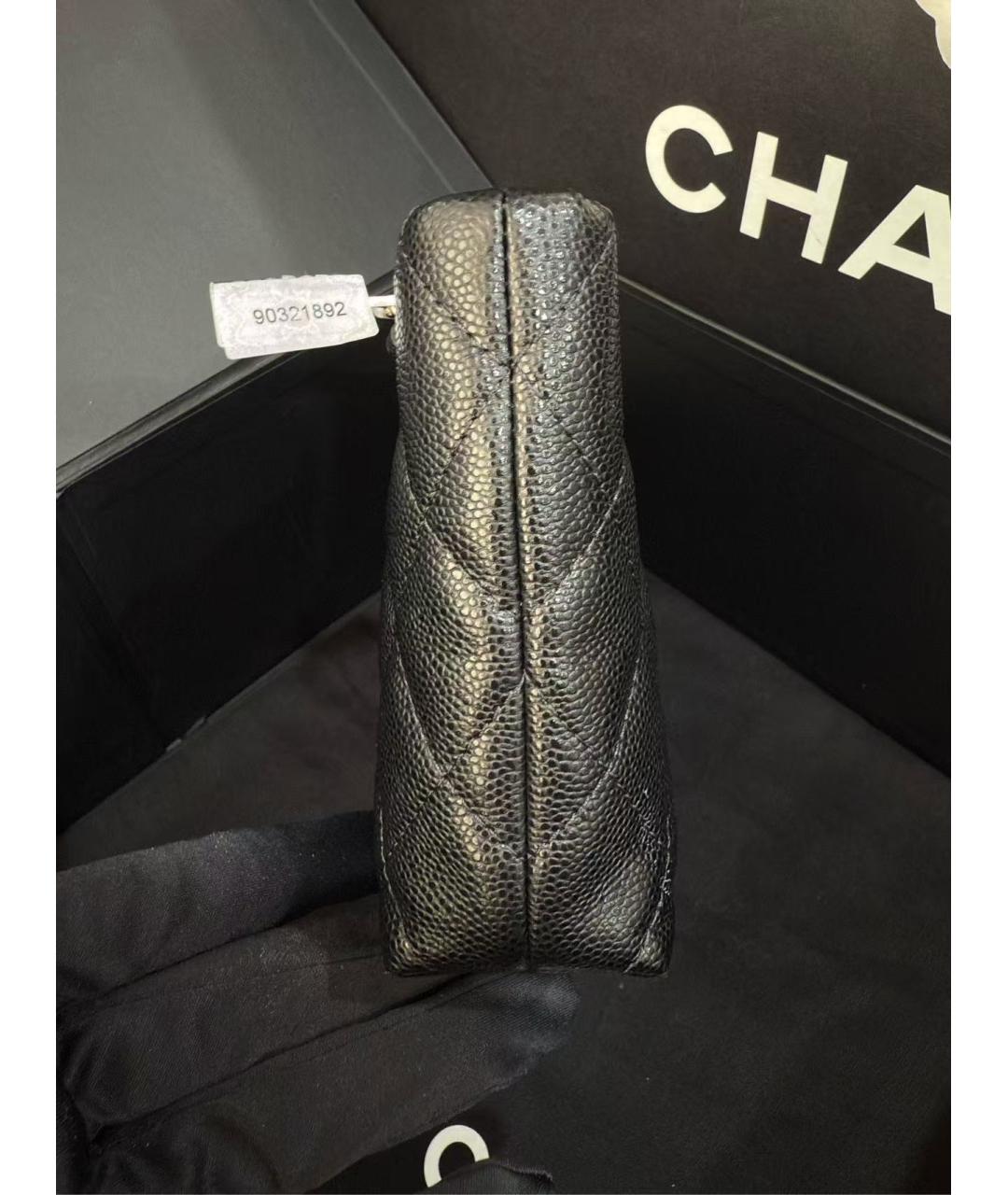 CHANEL Черная кожаная сумка тоут, фото 3