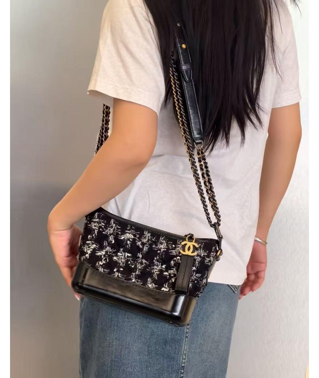 CHANEL Черная сумка через плечо, фото 4
