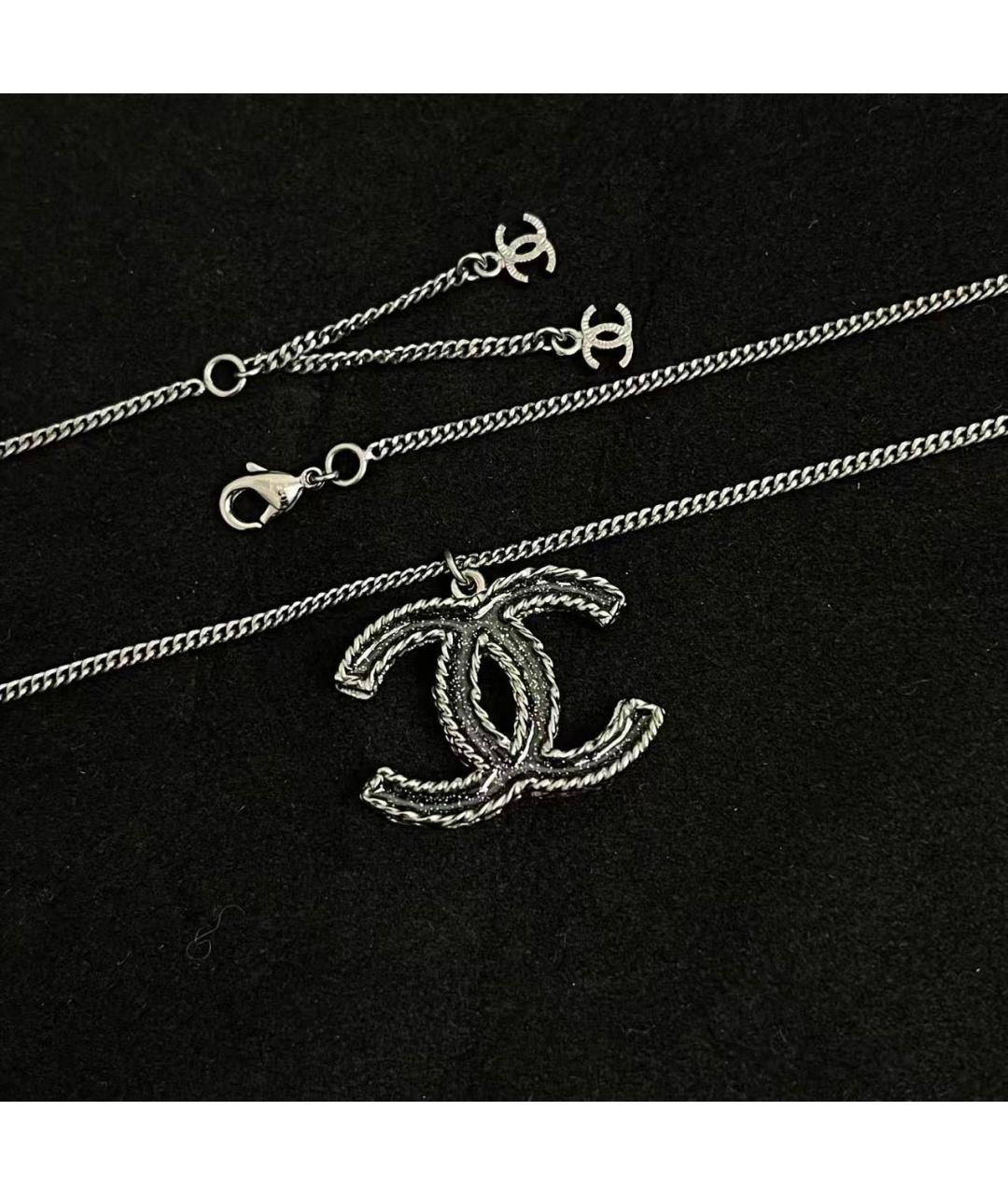 CHANEL Серебряное колье, фото 4