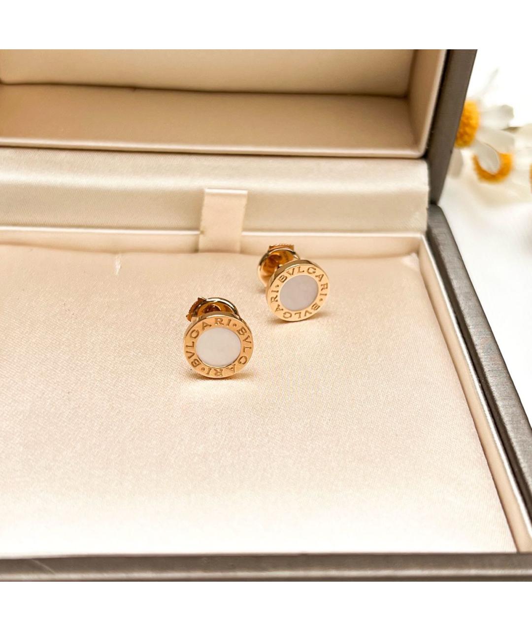 BVLGARI Золотые серьги из розового золота, фото 4