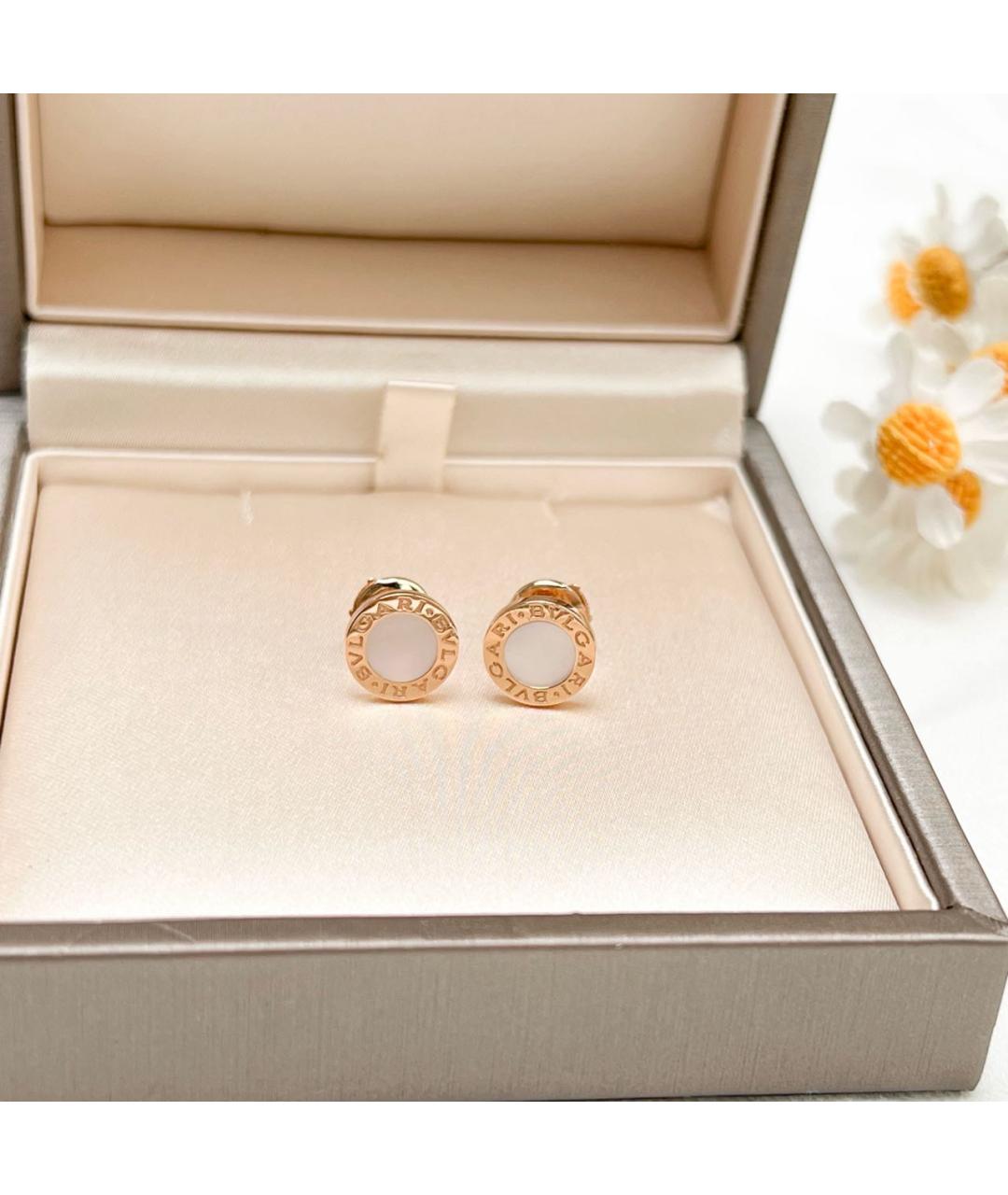 BVLGARI Золотые серьги из розового золота, фото 2