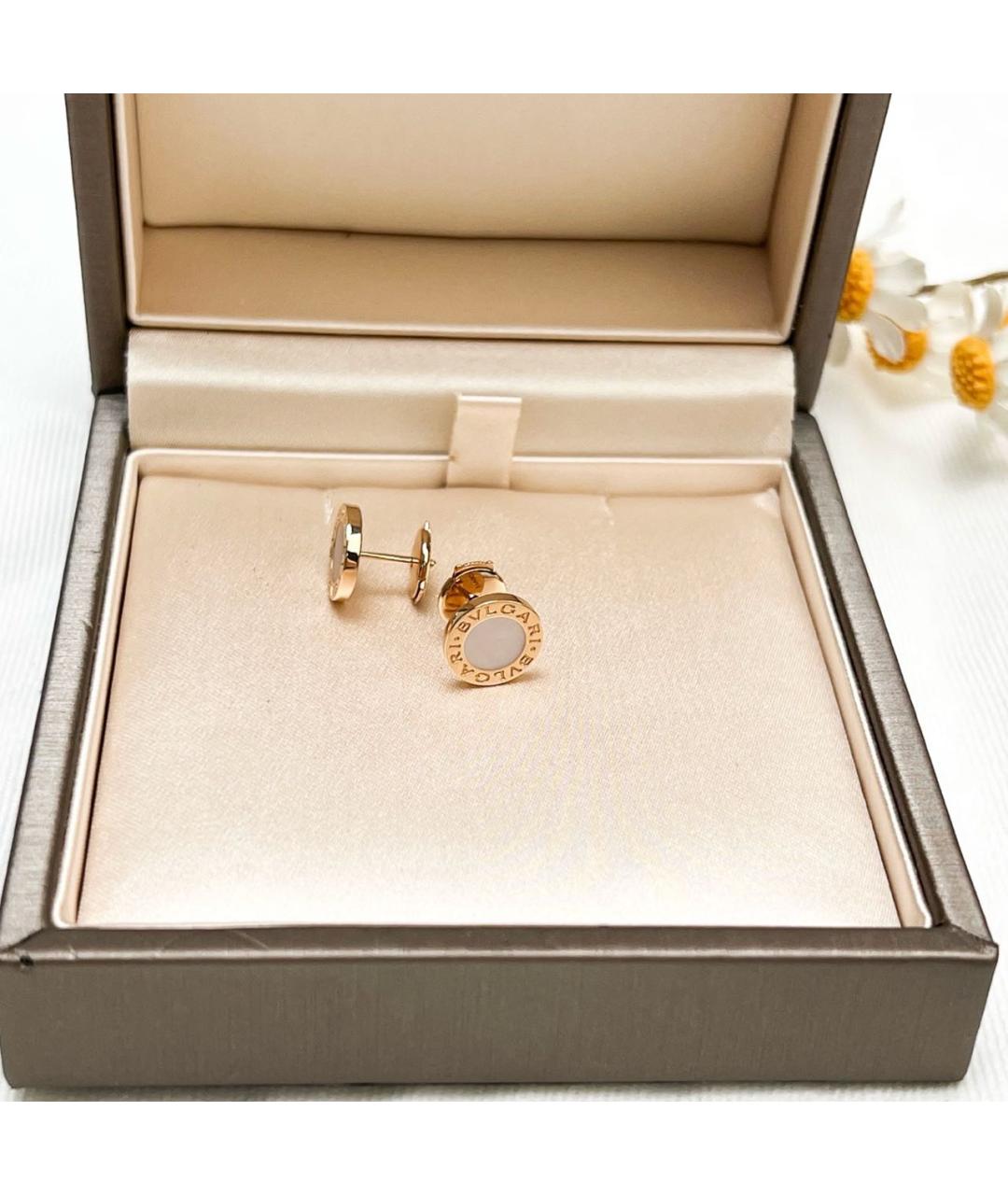 BVLGARI Золотые серьги из розового золота, фото 3