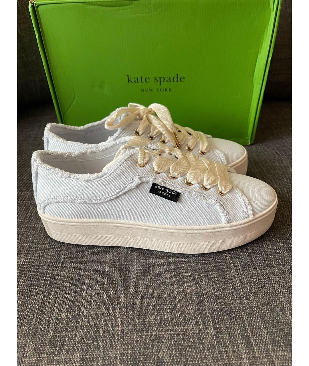 KATE SPADE Голубые текстильные кеды, фото 5