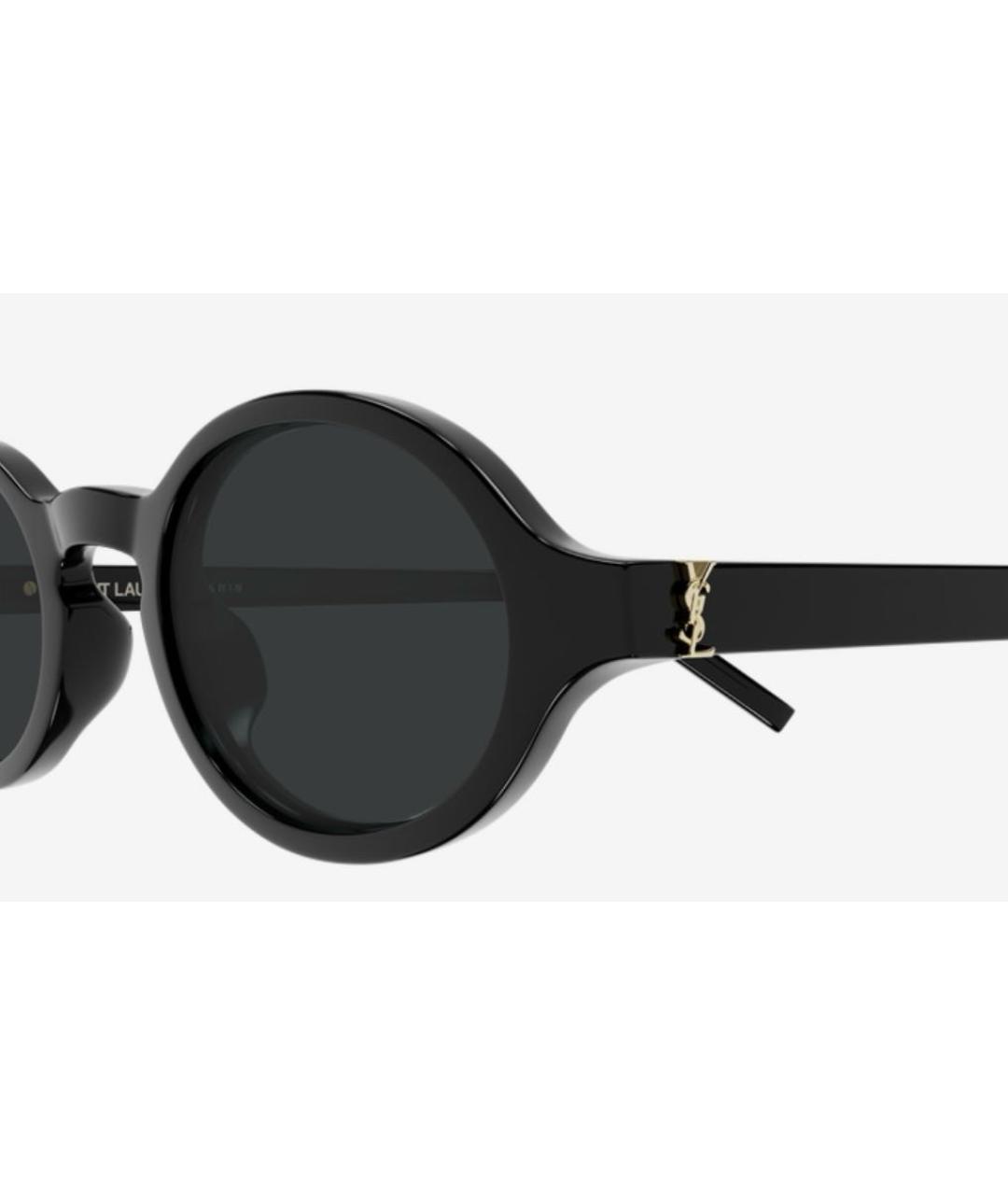 SAINT LAURENT Черные пластиковые солнцезащитные очки, фото 3