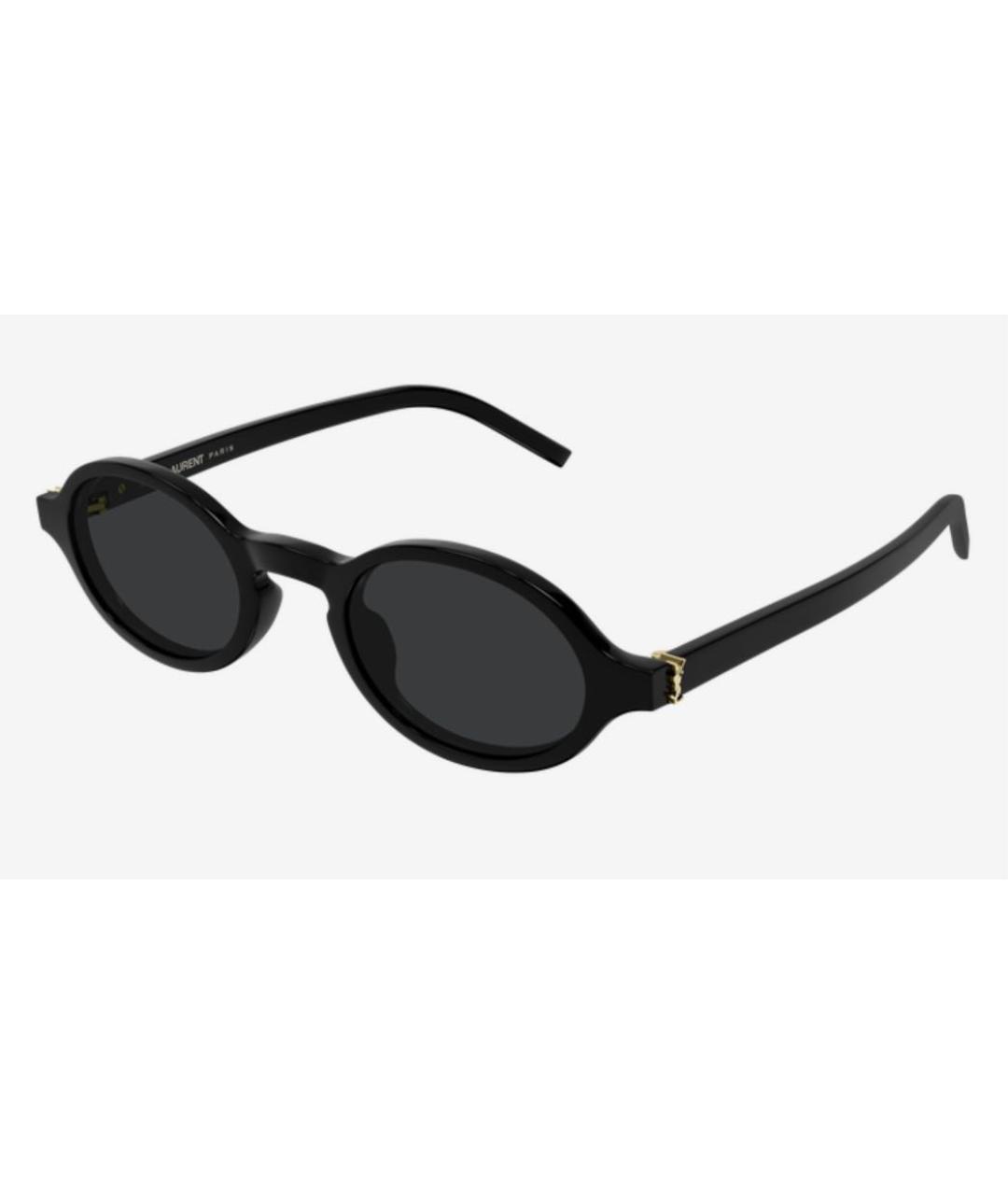 SAINT LAURENT Черные пластиковые солнцезащитные очки, фото 2