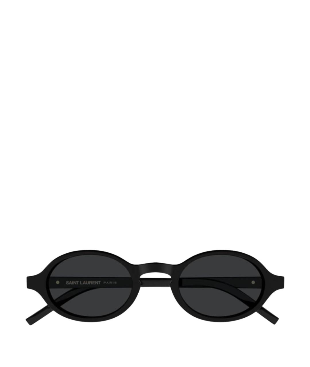SAINT LAURENT Черные пластиковые солнцезащитные очки, фото 1