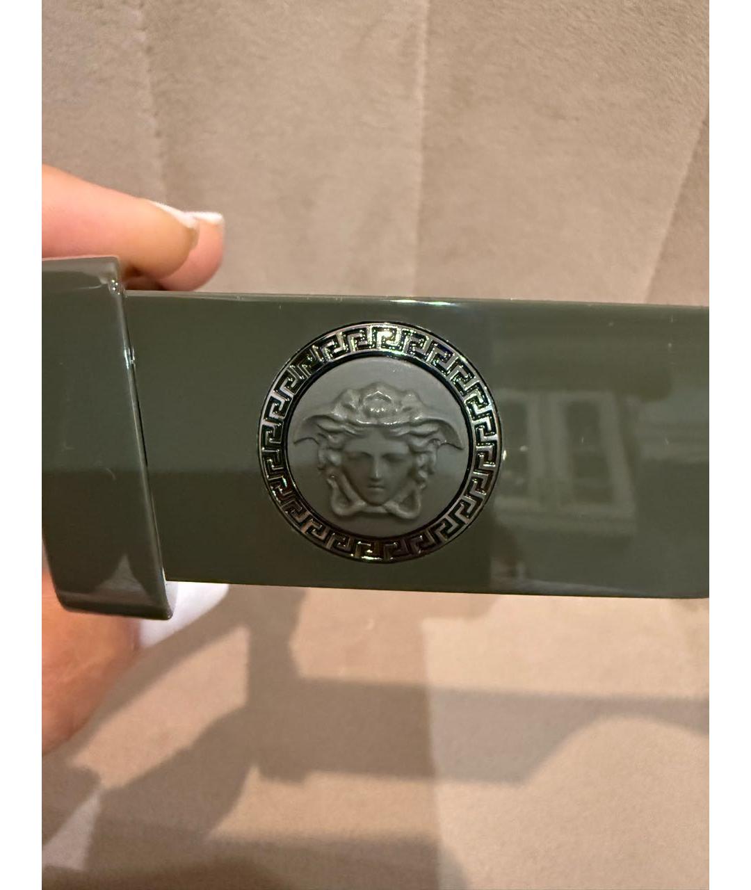 VERSACE Зеленые пластиковые солнцезащитные очки, фото 5