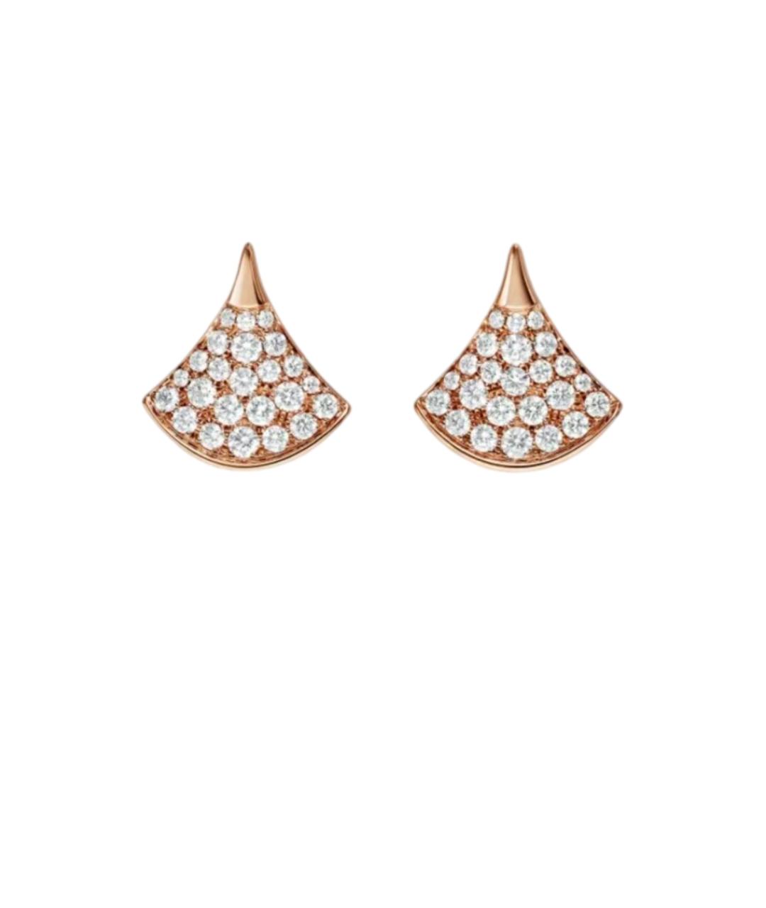 BVLGARI Золотые серьги из розового золота, фото 5