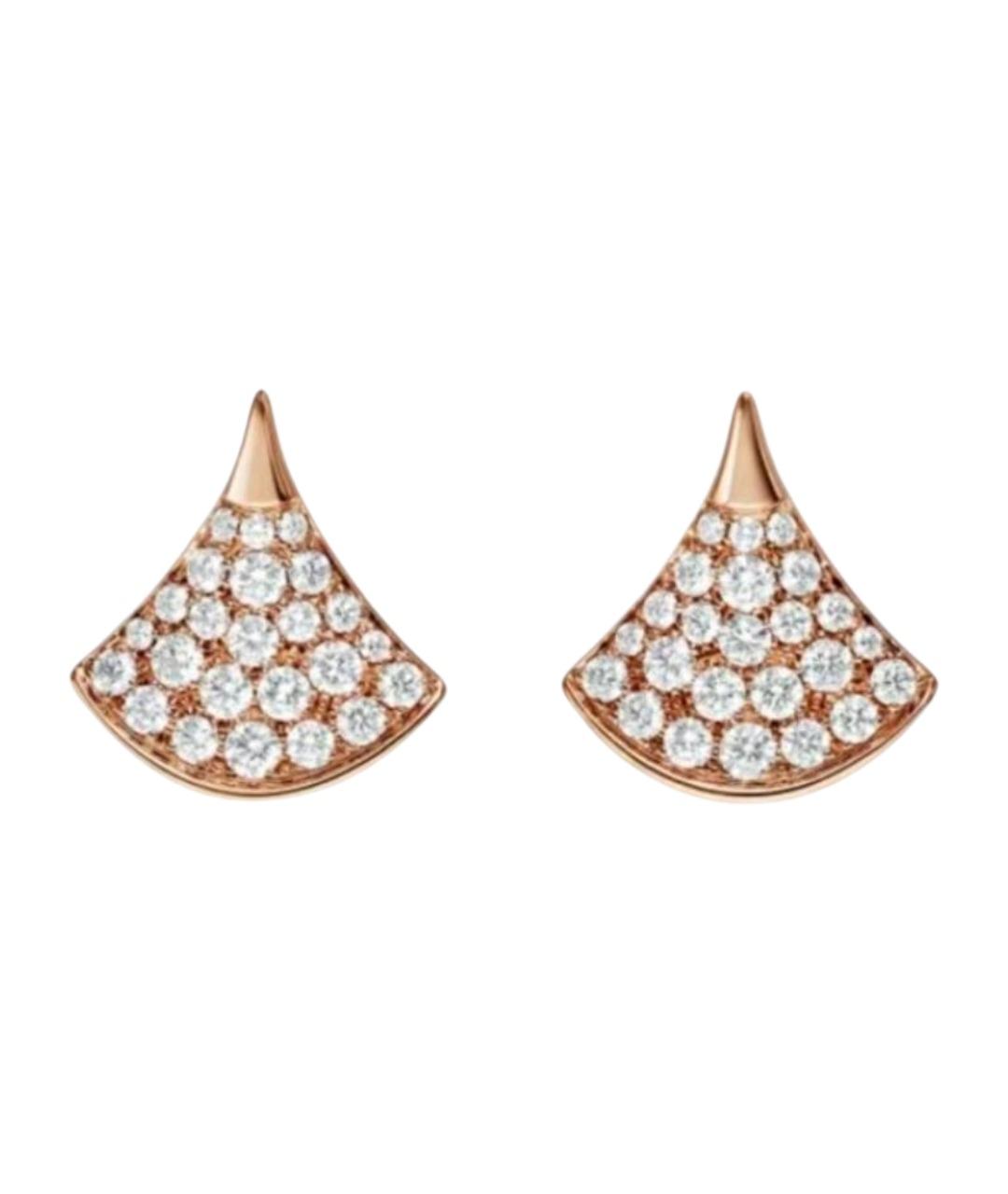 BVLGARI Золотые серьги из розового золота, фото 1