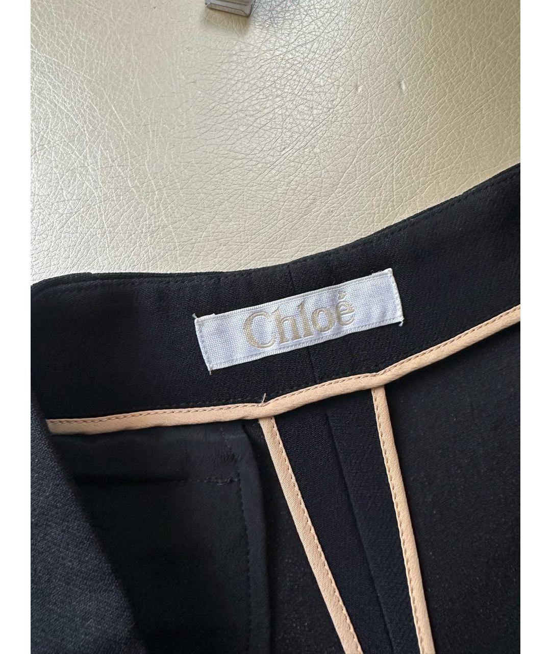 CHLOE Черные вискозные шорты, фото 5