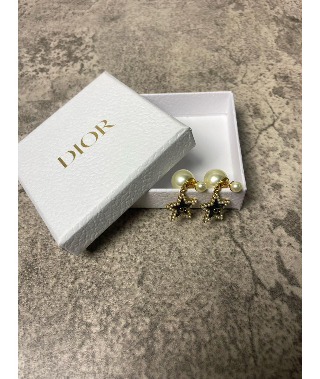 CHRISTIAN DIOR Золотые серьги, фото 3