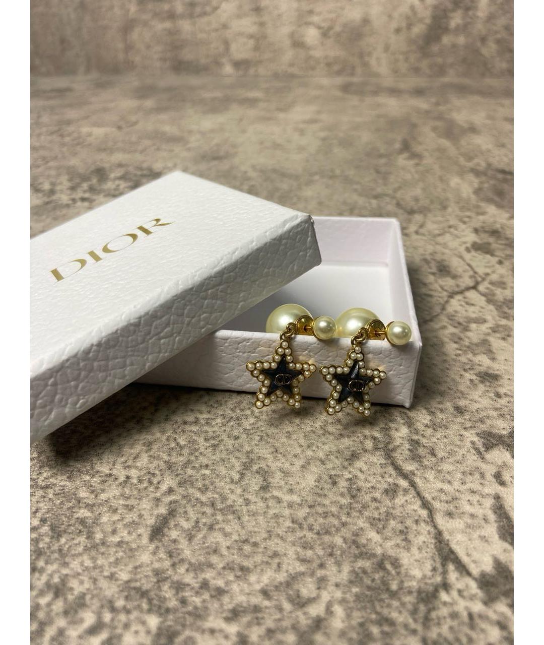 CHRISTIAN DIOR Золотые серьги, фото 2