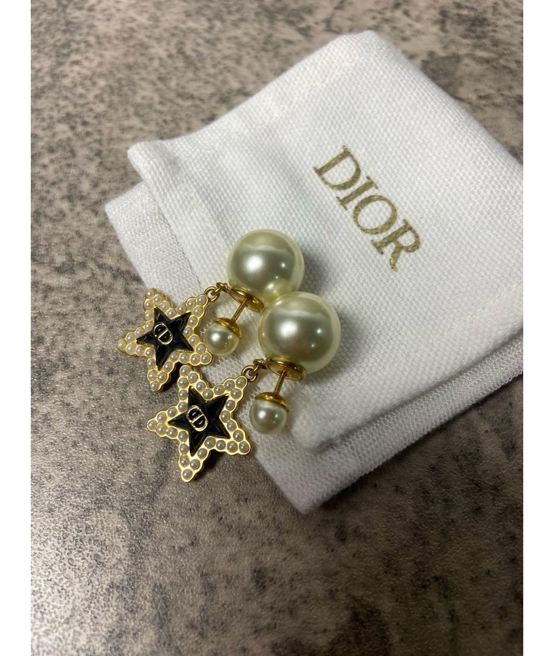 CHRISTIAN DIOR Золотые серьги, фото 7