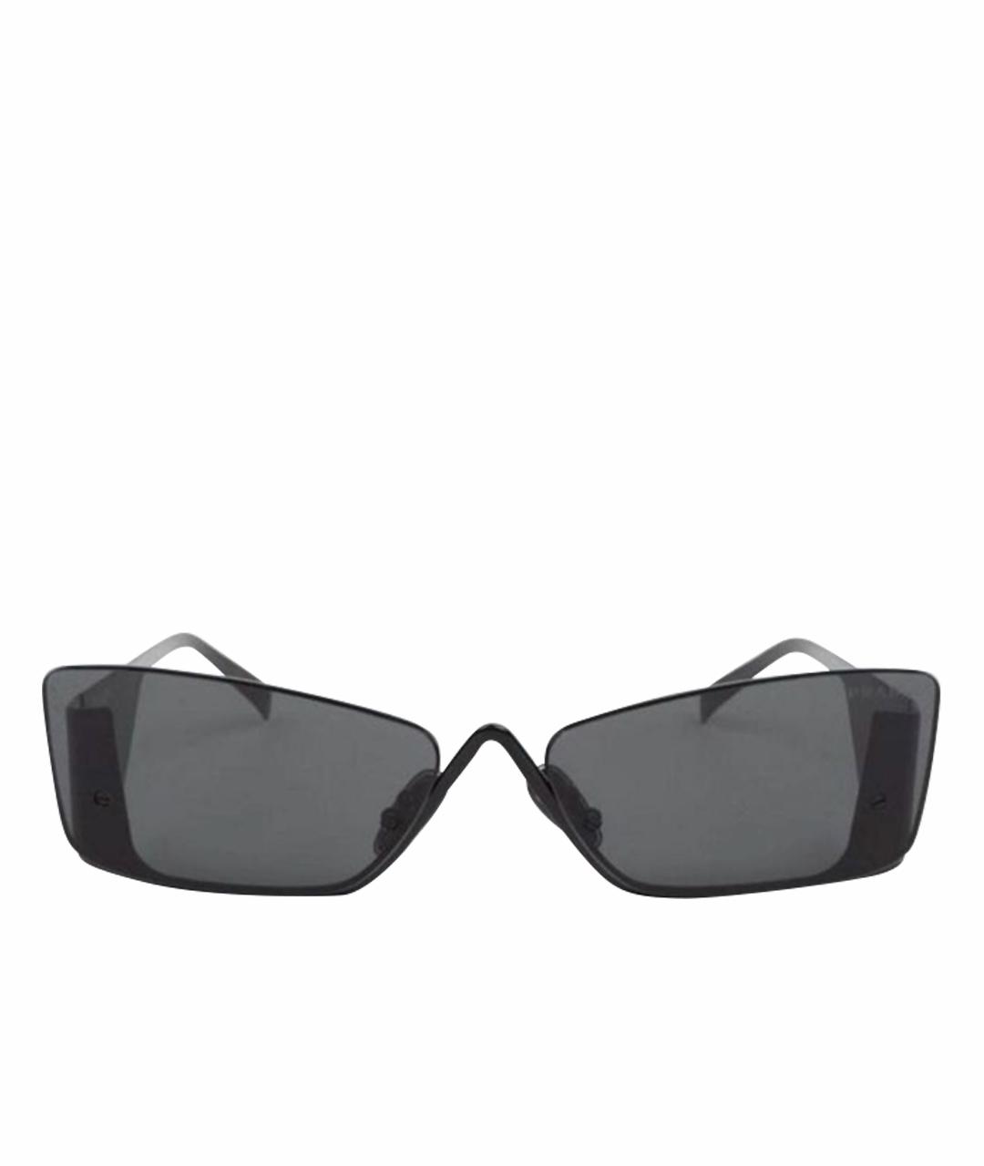 PRADA Черные металлические солнцезащитные очки, фото 1