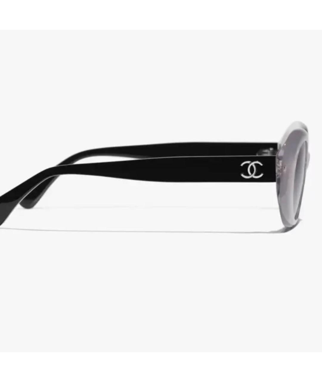 CHANEL Серые металлические солнцезащитные очки, фото 4