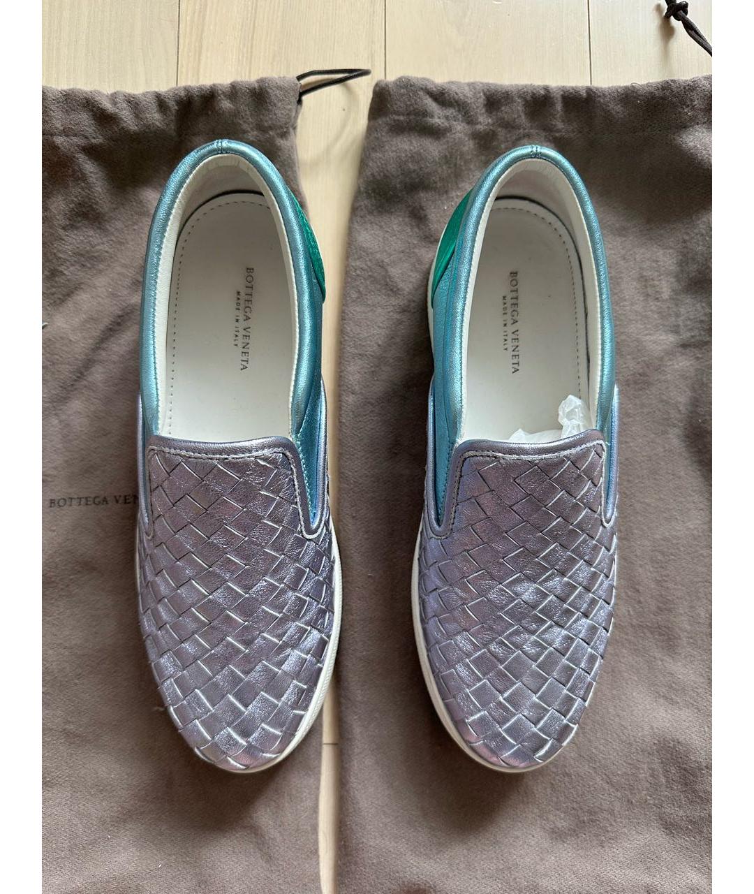 BOTTEGA VENETA Мульти кожаные лоферы, фото 3