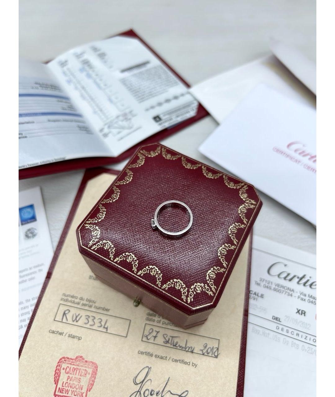 CARTIER Серебряное кольцо из белого золота, фото 3
