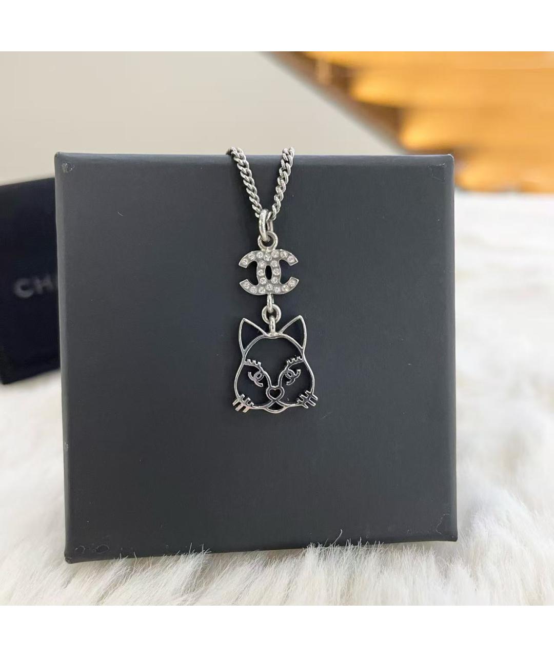 CHANEL Серебряное колье, фото 2