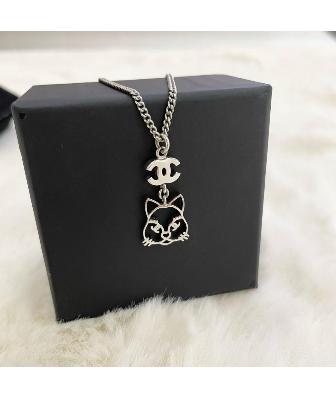 CHANEL Серебряное колье, фото 3