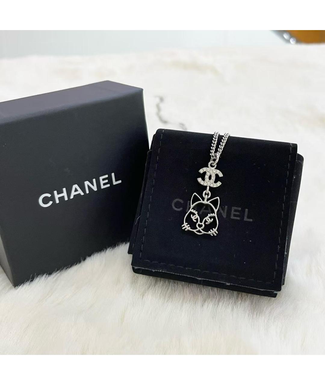 CHANEL Серебряное колье, фото 4
