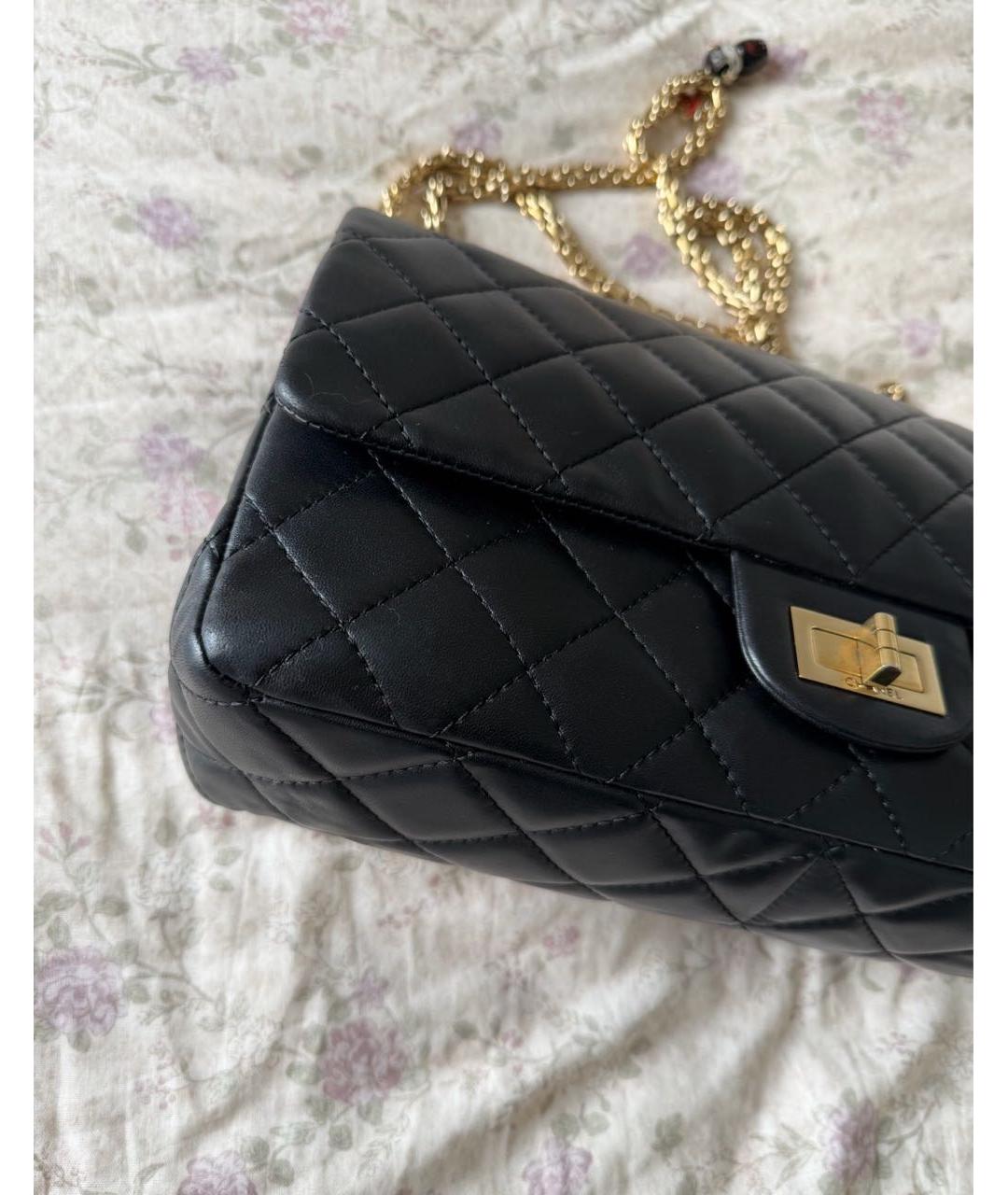 CHANEL Черная кожаная сумка через плечо, фото 6