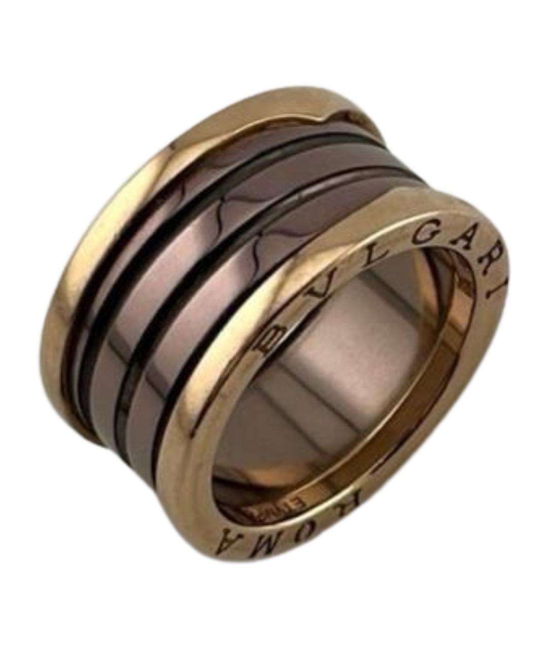 BVLGARI Коричневое кольцо из розового золота, фото 1