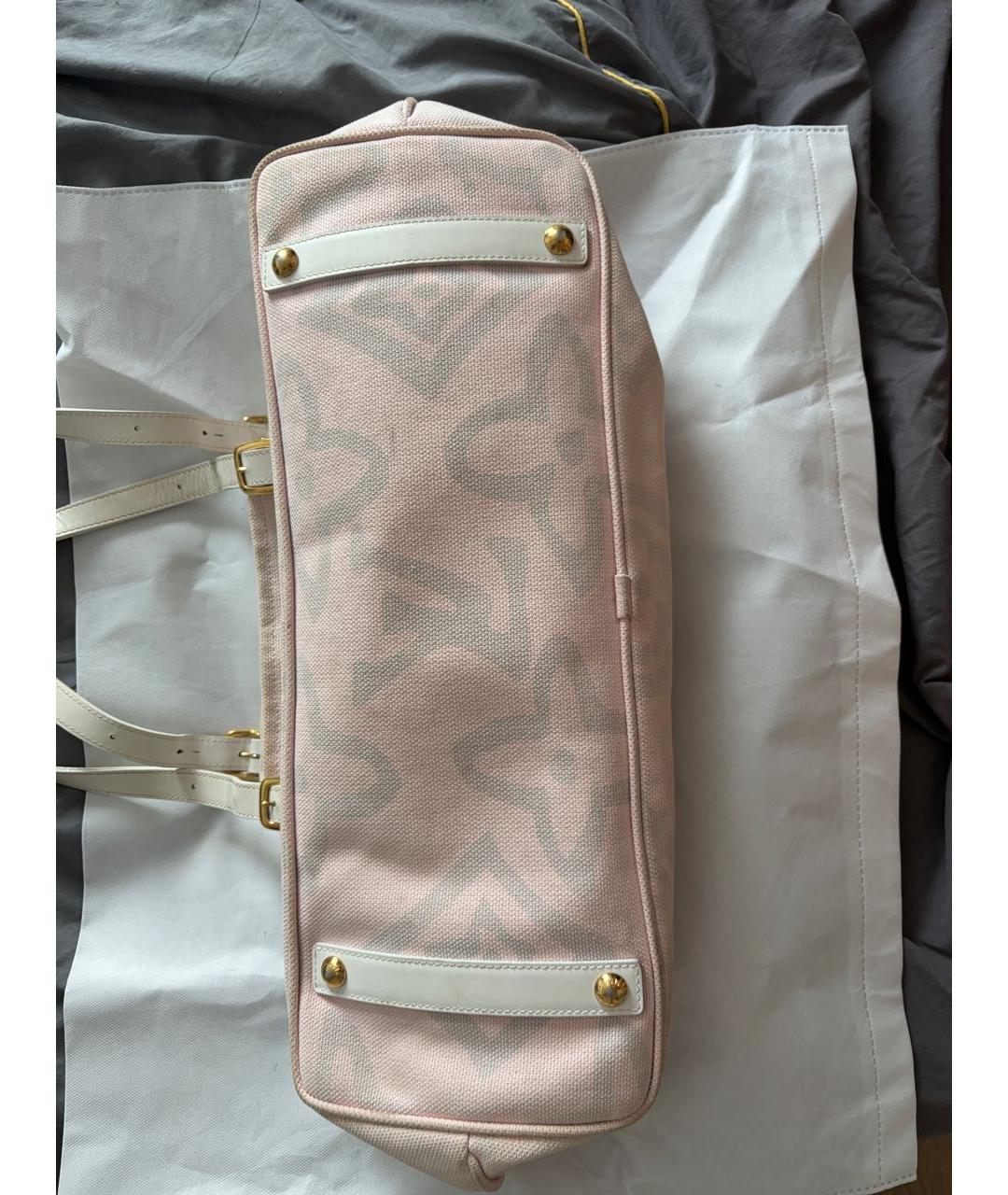 LOUIS VUITTON Розовая сумка тоут, фото 7