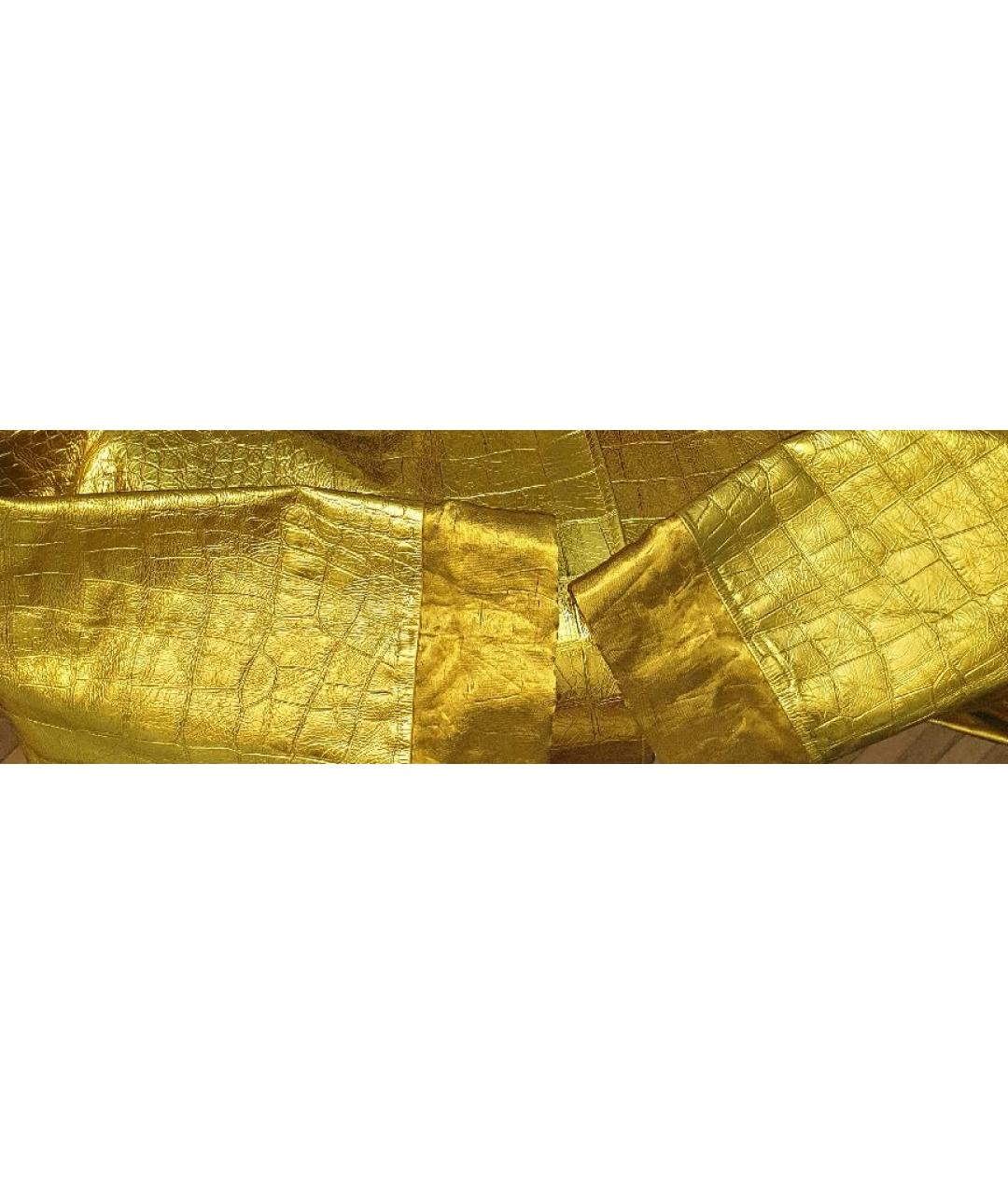 TOM FORD Золотая кожаная куртка, фото 9