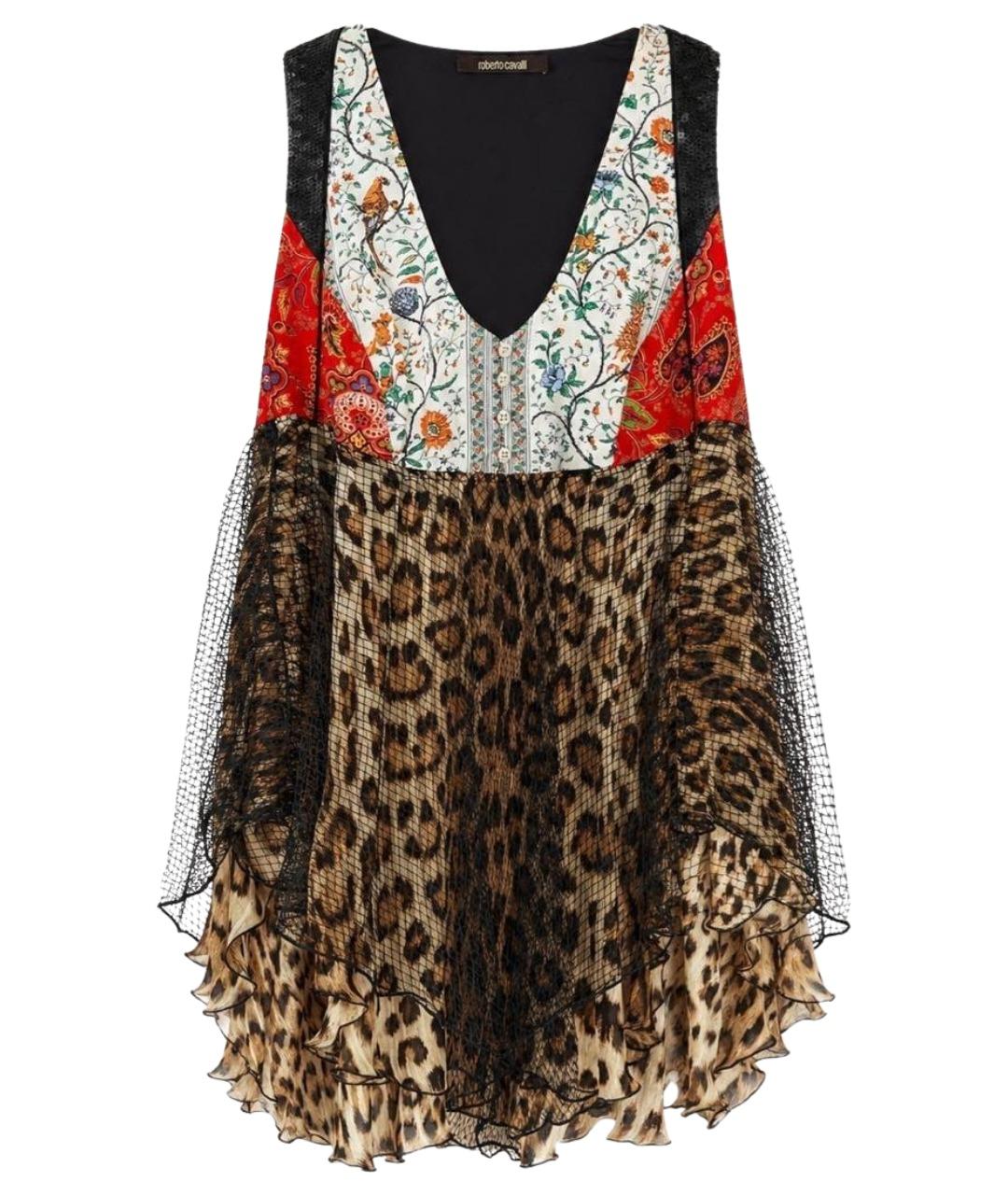 ROBERTO CAVALLI Мульти шелковая блузы, фото 1