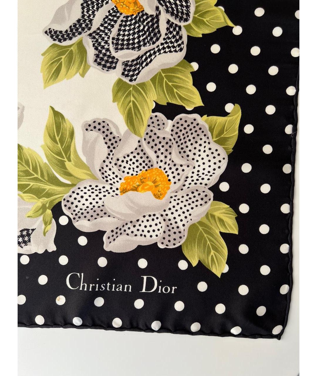 CHRISTIAN DIOR Черный платок, фото 7