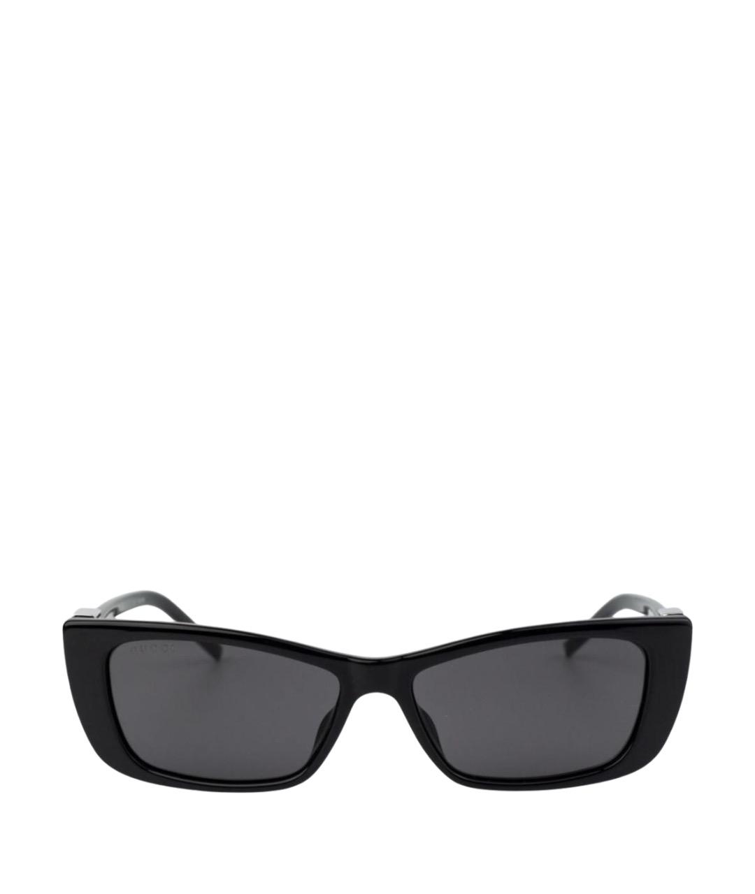 GUCCI Черные пластиковые солнцезащитные очки, фото 1