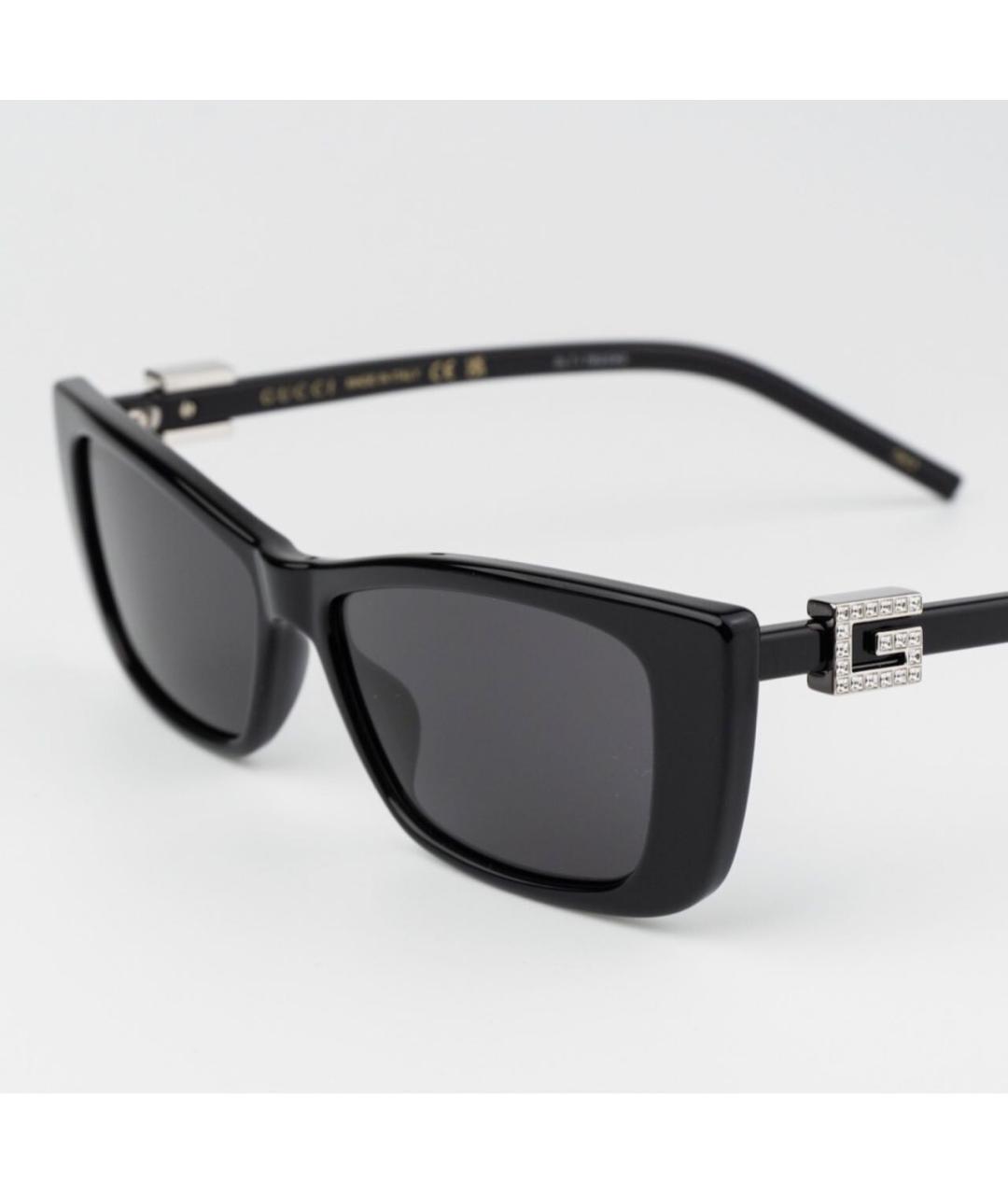 GUCCI Черные пластиковые солнцезащитные очки, фото 3