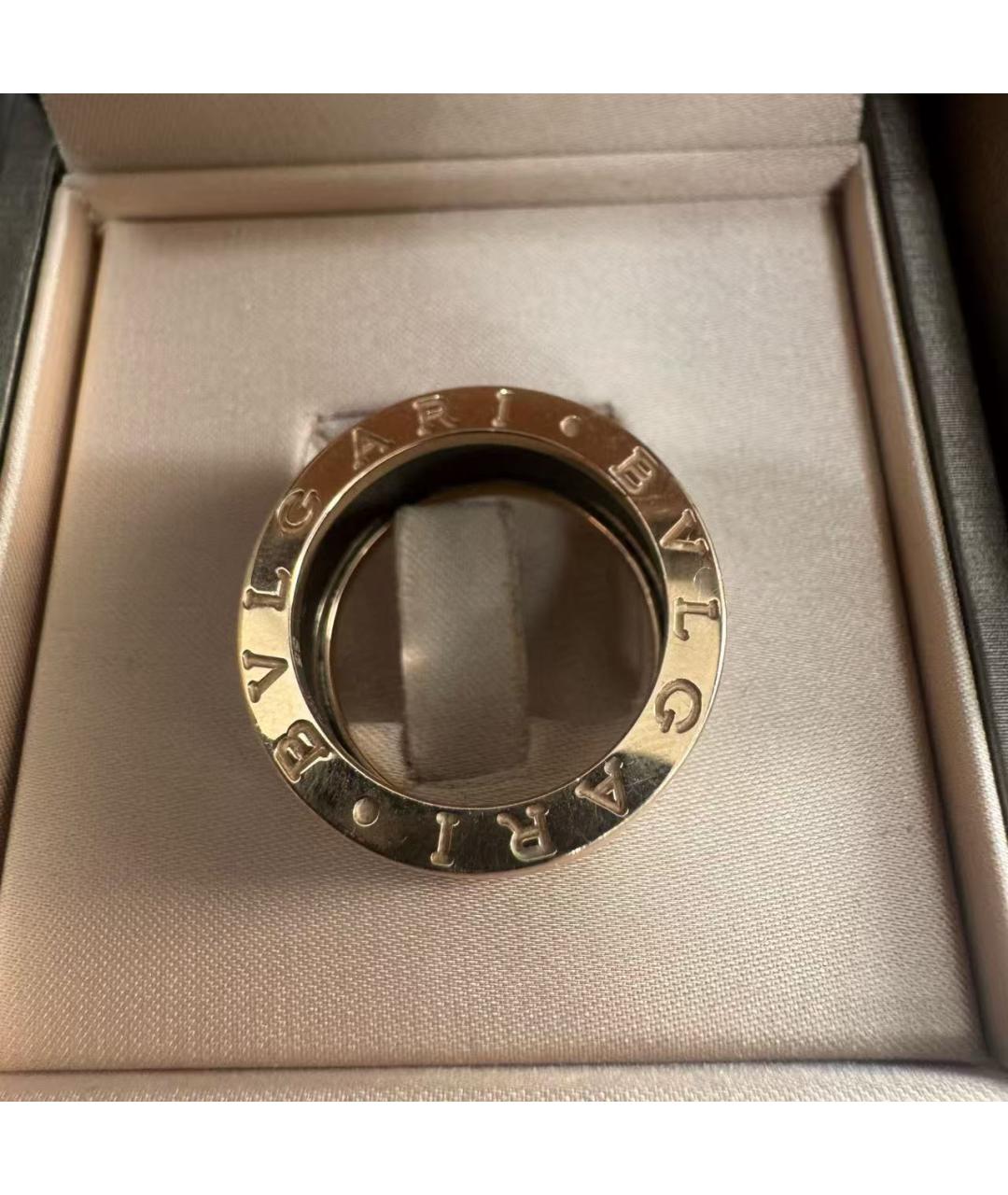 BVLGARI Черное кольцо из розового золота, фото 2
