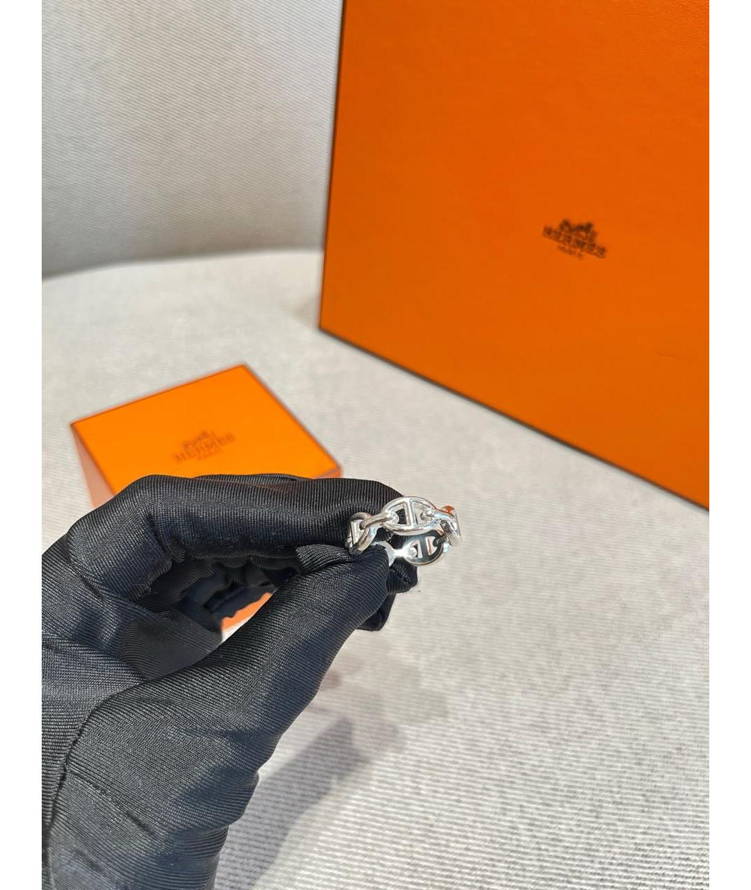 HERMES Серебряное кольцо, фото 4