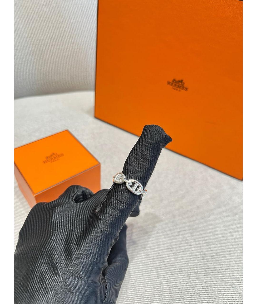 HERMES Серебряное кольцо, фото 5