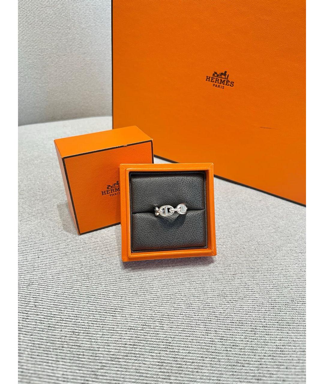 HERMES Серебряное кольцо, фото 2