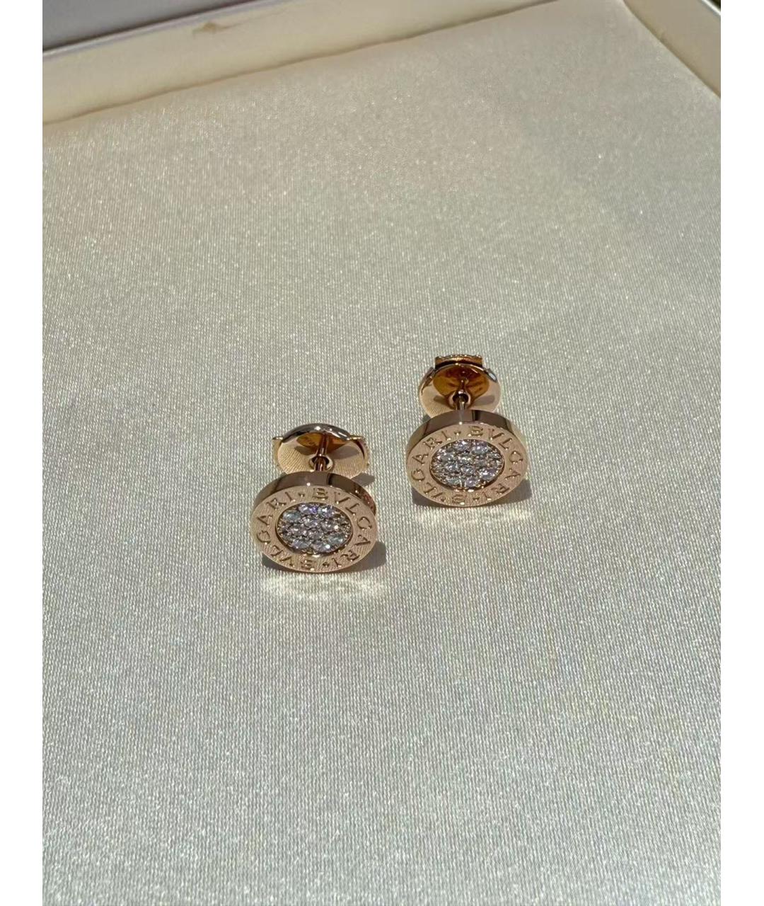 BVLGARI Золотые серьги из розового золота, фото 2