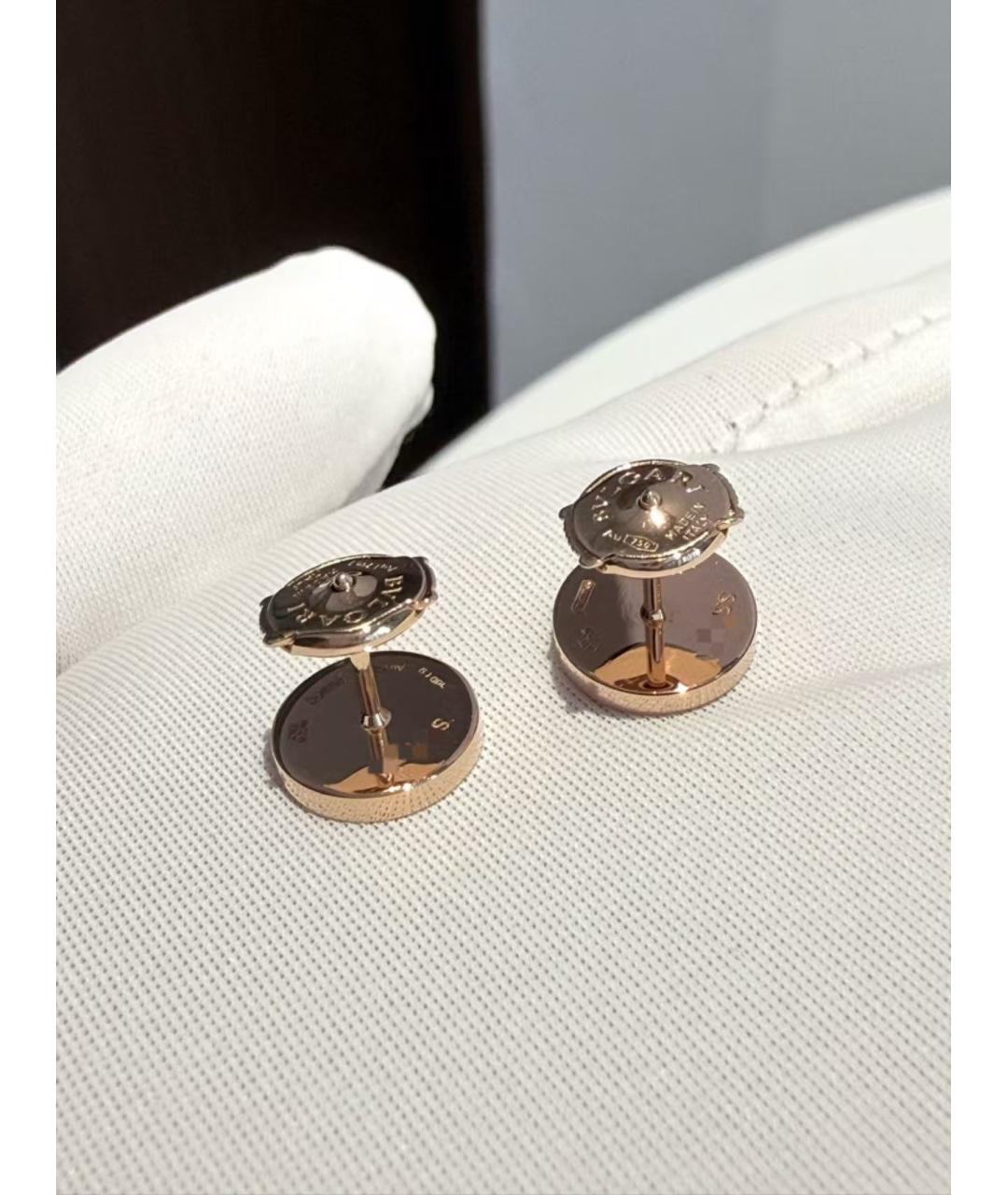BVLGARI Золотые серьги из розового золота, фото 5