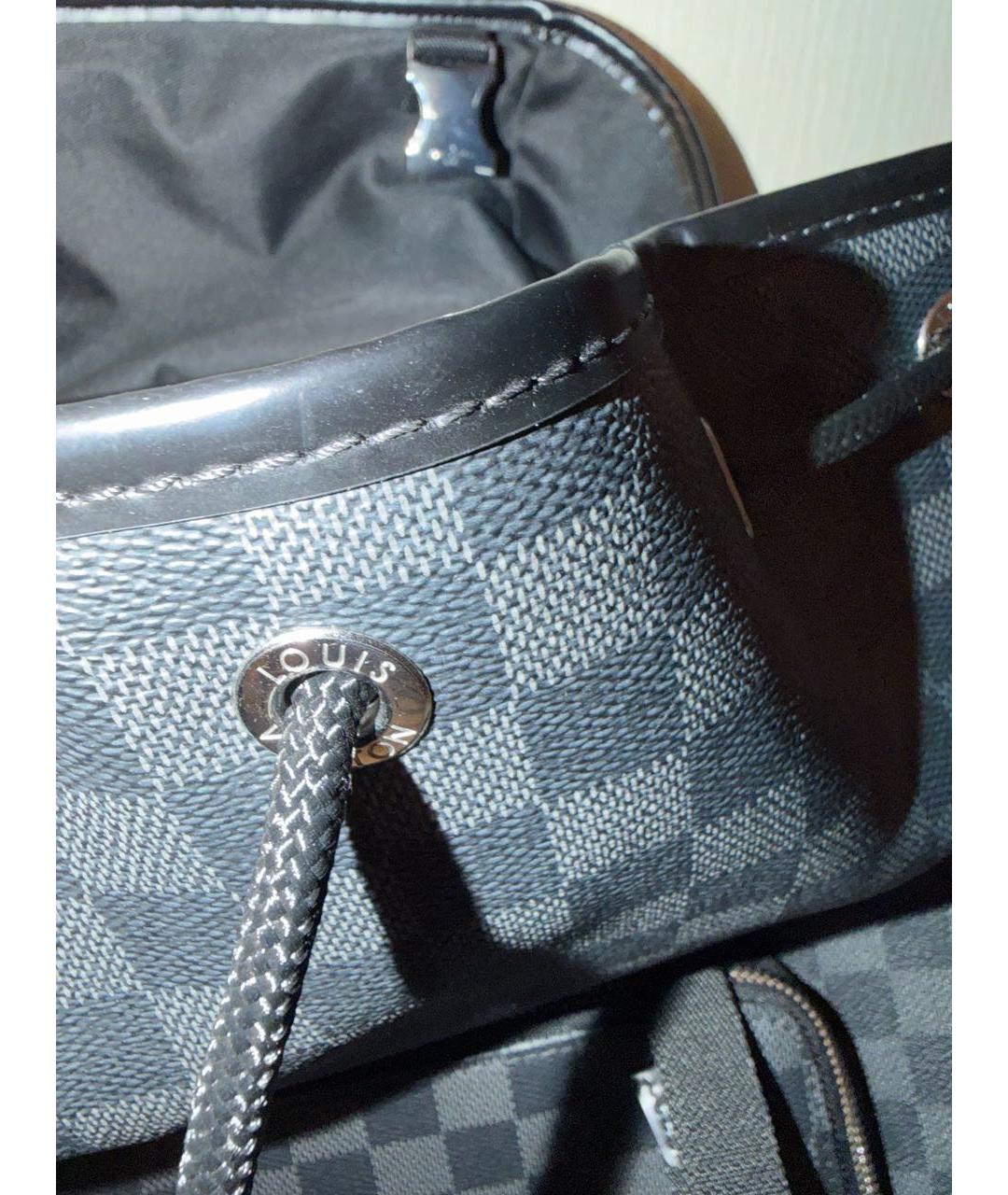 LOUIS VUITTON Серый канва рюкзак, фото 7