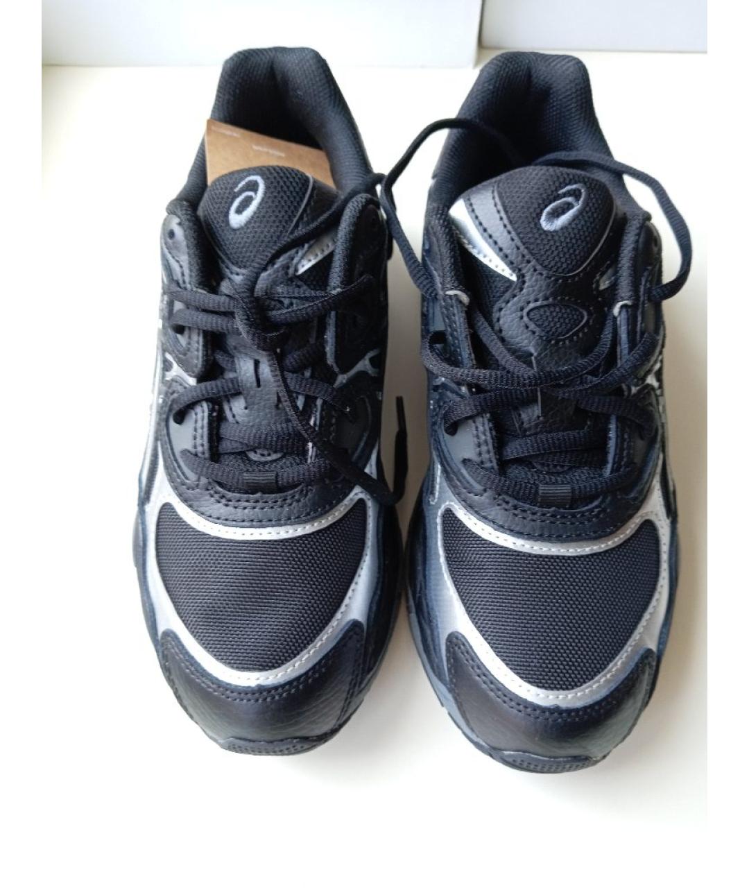 ASICS Черные кожаные низкие кроссовки / кеды, фото 2