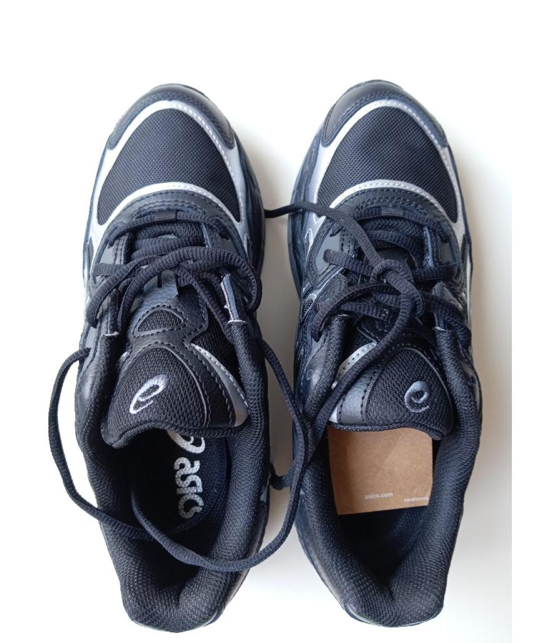 ASICS Черные кожаные низкие кроссовки / кеды, фото 3