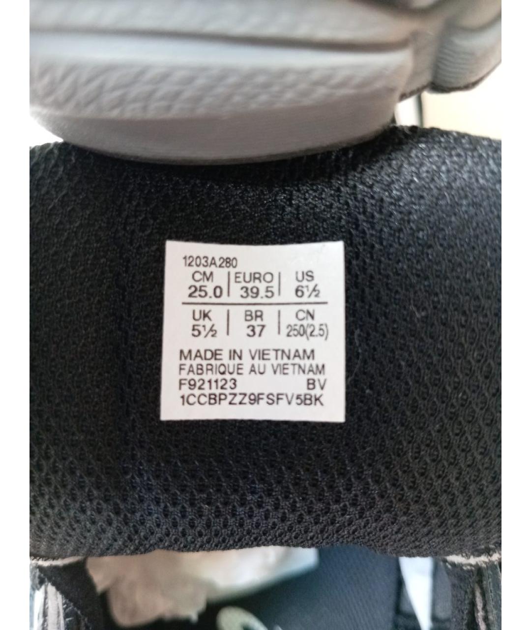 ASICS Черные кожаные низкие кроссовки / кеды, фото 7