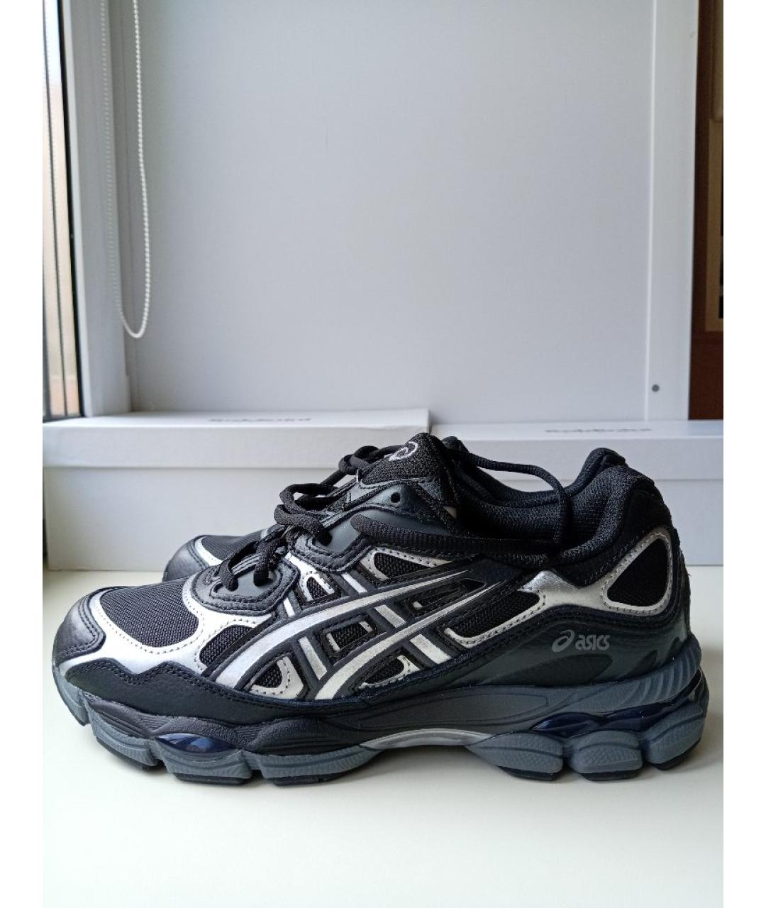 ASICS Черные кожаные кроссовки, фото 6